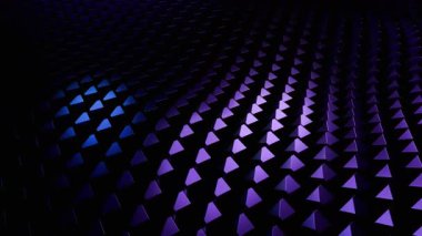 Soyut Mor ve Mavi Üçgen Kalıp Arkaplan