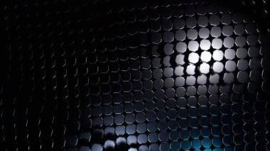 Soyut Altıgen Deseni: Koyu Mavi ve Siyah Metalik Doku