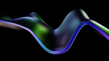 Yanardöner Dalga 4K Döngü Hareketi Grafikleri Arkaplanı