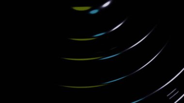 4K Karanlık Soyut Döngü Parlak Çizgiler Zarif Zarif Zarafet Hareketi lüks markalar veya veri görselleştirmeleri için grafik videosu