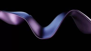 4K Mor Dalga Döngüsü Zarif Akış Hareketi Grafikleri Arkaplanı