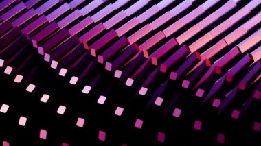 Kırmızı Violet 4K Hareket Grafiği Soyut Geometrik Canlandırma