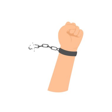 El Kırık Metalik Özgürlük Zinciri, Şiddet yok, Suç yok, Özgürlük Konseptine Kaçış.