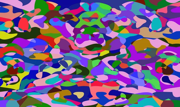 Vecteur Fond Abstrait Avec Des Taches Colorées Différentes Tailles Formes — Image vectorielle