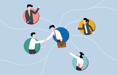 Kariyer büyümesi, iş ittifakı, kariyer alanı konseptiyle ilgili insanlarla tanışma fırsatı bulmak için bağlantı kurmak, iş adamı yeni katılımcıyı ağlarına kabul etti.