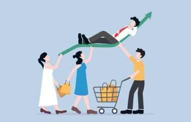 Müşteri tabanından kaynaklanan iş gücü, şirketin müşteri çekme ve tutma becerisi, gevşek iş adamını destekleyen olumlu grafik yükselten müşteriler.