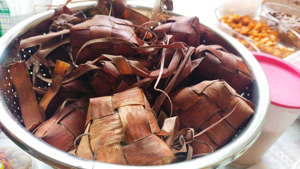 Ketupat Pişirin Bayram Yemeği — Stok fotoğraf