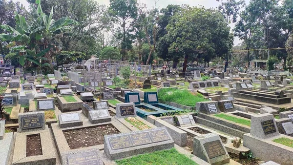 Bandung Indonésia Abril 2023 Sólido Complexo Cemitérios Públicos — Fotografia de Stock