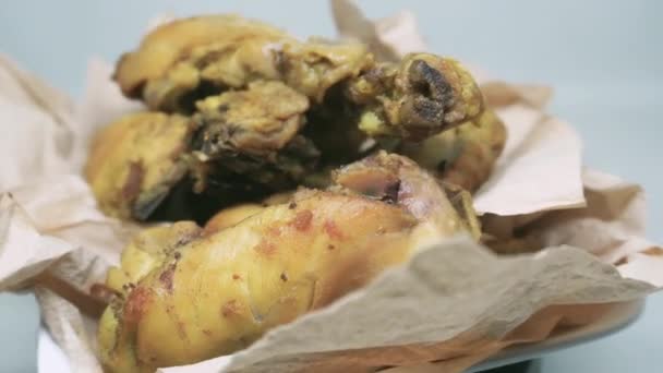 Агаунгкеп Бумбунг Жовта Смажена Спеція Готовий Їжі Домашній Рецепт Білому — стокове відео