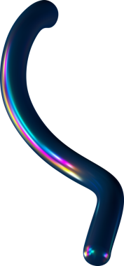 3D soyut sarmal holografik şekil