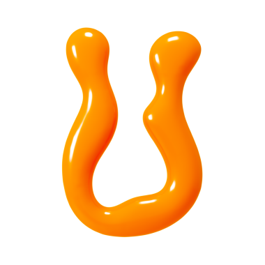 Turuncu Sıvı Harf U