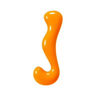 3d Portakal Sıvısı Harfi J