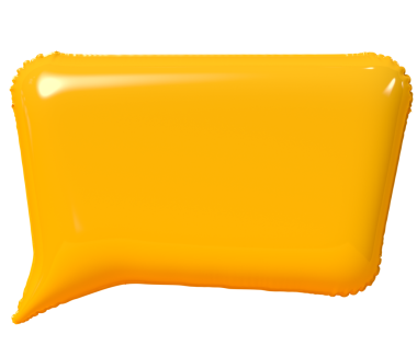 3D balon konuşma balonu