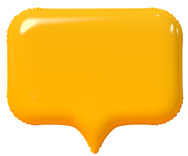 Sarı konuşma 3d kabarcığı