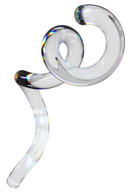 Dağıtım efektli şeffaf, parlak spiral, soyut sarmal şekilli. Renkli gökkuşağı yansıma camı.