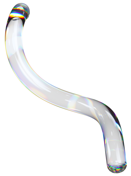 Dağıtım efektli şeffaf, parlak spiral, soyut sarmal şekilli. Renkli gökkuşağı yansıma camı.