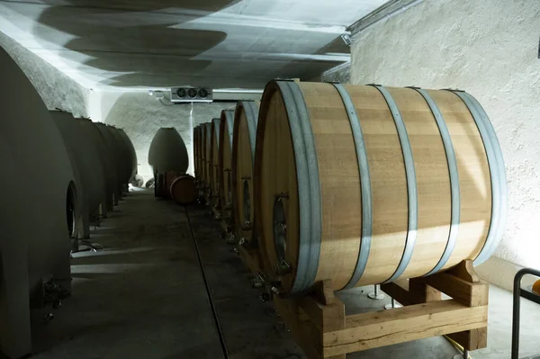 Stages Wine Production Fermentation Bottling Visit Wine Cellars Cote Burgundy — 스톡 사진