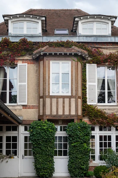 stock image Beautiful French architecture  and houses in Champagne sparkling wine making town Epernay, Champagne, France