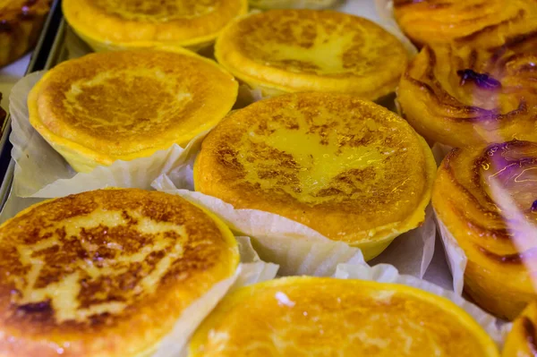Ψητά Γλυκά Γλυκά Κέικ Εκτίθενται Balery Στη Λισαβόνα Πορτογαλία Κοντά — Φωτογραφία Αρχείου