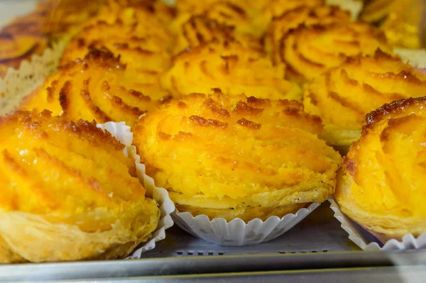 Ψητά Γλυκά Γλυκά Κέικ Εκτίθενται Balery Στη Λισαβόνα Πορτογαλία Κοντά — Φωτογραφία Αρχείου