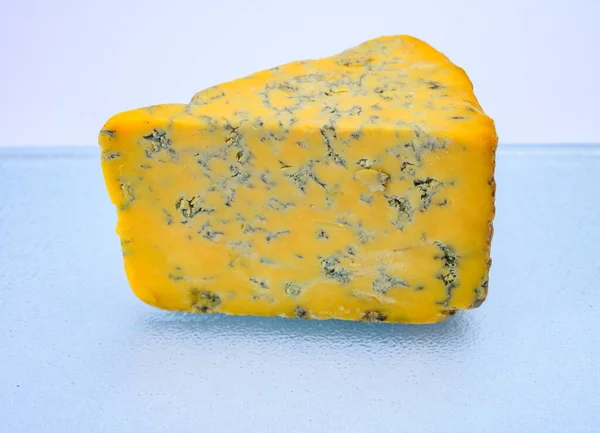 Cheese Collection Piece Czech Old Shropshire Blue Cheese Close — Stock fotografie
