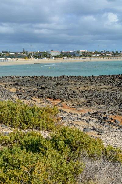 Vacanza Invernale Mare Sole Caleta Fuste Villaggio Turistico Fuerteventura Isole — Foto Stock