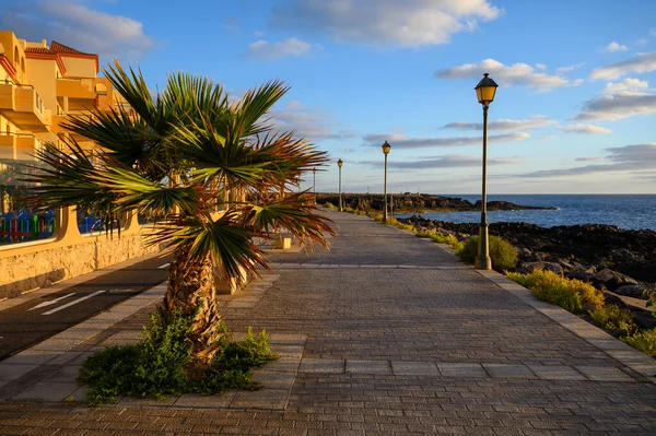 Winter Sea Sun Vacation Caleta Fuste Touristic Village Fuerteventura Canary — Stock Photo, Image