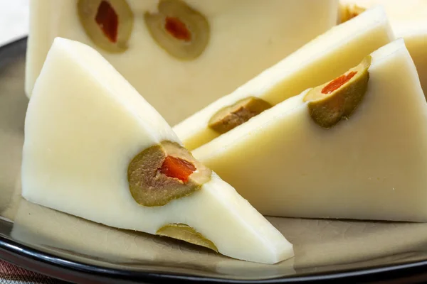 Cheese Collection Fresh Italian Pecorino Cheese Made Sheep Milk Filled — Stock Photo, Image