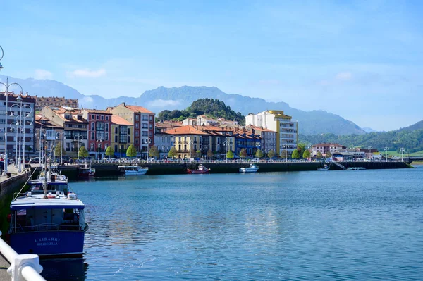 Vistas Panorámicas Vacaciones Costa Verde Costa Verde Asturias Pueblo Ribadesella Imágenes De Stock Sin Royalties Gratis