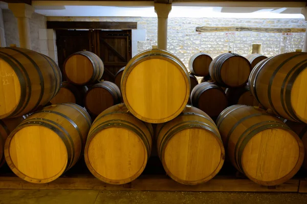 在法国勃艮第Pouilly Sur Loire附近的Pouilly Fume葡萄园中的白葡萄酒 — 图库照片
