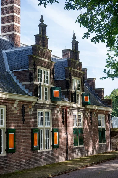 Gator Och Gamla Hus Liten Historisk Stad Buren Gelderland Nederländerna — Stockfoto