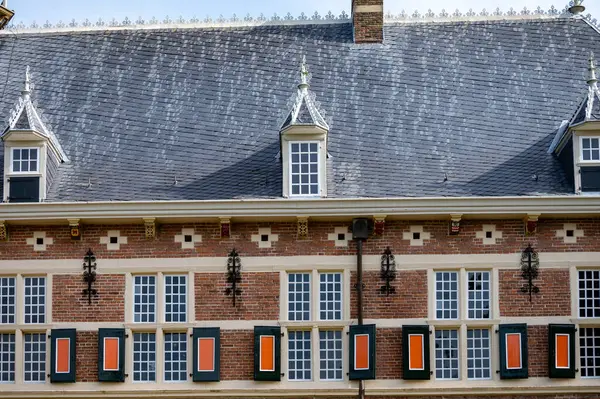Gator Och Gamla Hus Liten Historisk Stad Buren Gelderland Nederländerna — Stockfoto