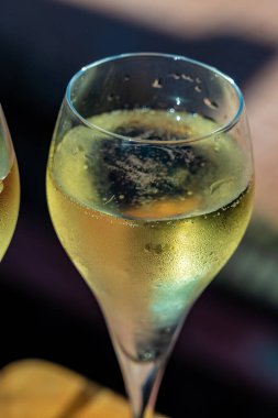 Fuerteventura 'nın güneyi, Kanarya adaları, mavi okyanus, dağlar, İspanya