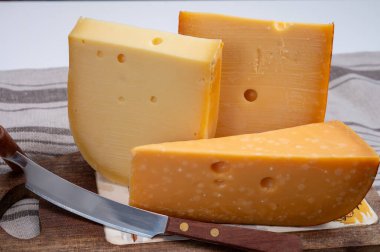 Peynir koleksiyonu, Hollanda 'da inek sütünden yapılmış Hollanda usulü sert peynirler.
