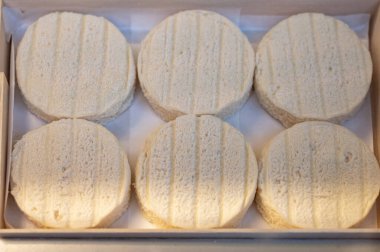 Perigord ve Quercy 'deki çiftlikte üretilen yumuşak kabuklu kauçuk yumuşak keçi peyniri, Fransa' da ayrılan Lot.