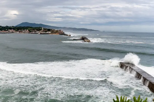 stock image Ciboure and Socoa fort fishing ports on Basque coast, famous resorts, known for beautiful architecture, sandy beaches, cuisine, South of France, Basque Country