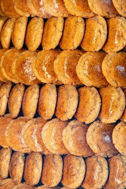 Badem kurabiyeleri, tatlı pastalar ya da Bask Ülkesi, Fransa 'dan kurabiyeler, yemek geçmişi.