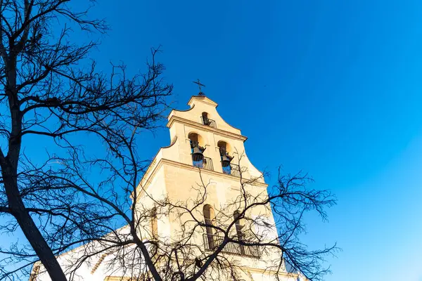 Jerez de la Frontera 'nın eski kısımlarında yürümek, Şeri şarabı üreten şehir, Endülüs, İspanya yazın mimari detaylar, Endülüs tarzı, beyaz evler, kiraz ve kuleler