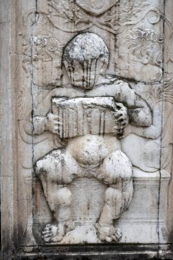 Bergamo şehrinin tarihi kısmı, dar sokaklar, turist beldesi, Kuzey İtalya, Bergamo Alta