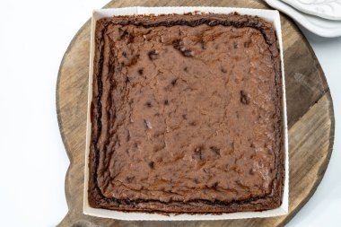 Amerikan çikolatalı browni, çikolatalı tatlı çikolatalı çikolatalı çikolatalı çikolata ya da ev yapımı vejetaryen tatlı.