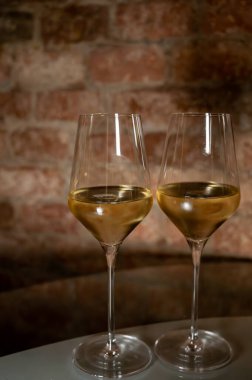 Şarap mahzeni ziyareti, brüt şampanya tatma yeraltı mağaralarında geleneksel yöntemle üretilen köpüklü şarap, şarap imalatı endüstrisi.