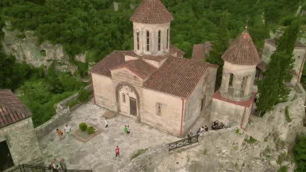 Das Alte Motsameta Kloster Aus Der Vogelperspektive Kutaisi Georgien — Stockvideo