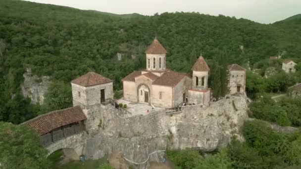 Das Alte Motsameta Kloster Aus Der Vogelperspektive Kutaisi Georgien — Stockvideo