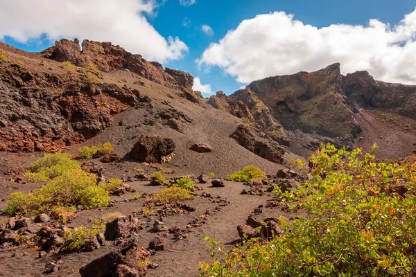 Interior Crater Cuervo Volcano Lanzarote Canary Islands Spain — Stockfoto