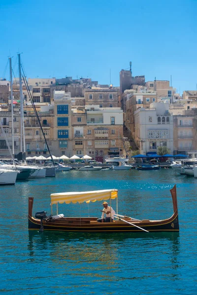 Birgu Malta Mei 2022 Traditionele Boot Haven Van Birgu — Stockfoto