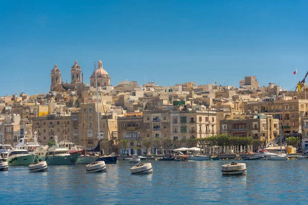 Birgu Malta May 2022 View Cospicua One Three Cities Marina — 스톡 사진