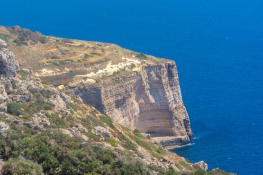 Malta, Dingli Kayalıkları 'nın kıyı manzarası