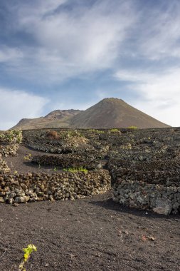 The Monte Corona Volcano in Lanzarote, Canary Islands, Spain