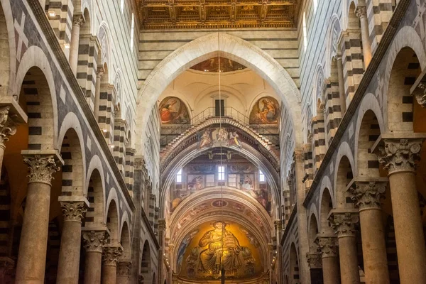 Pisa Italy April 2022 Beautiful Interior Pisa Cathedral — стокове фото