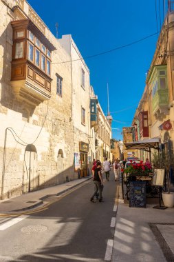 Rabat, Malta, 21 May 2022: Old street in the historic center